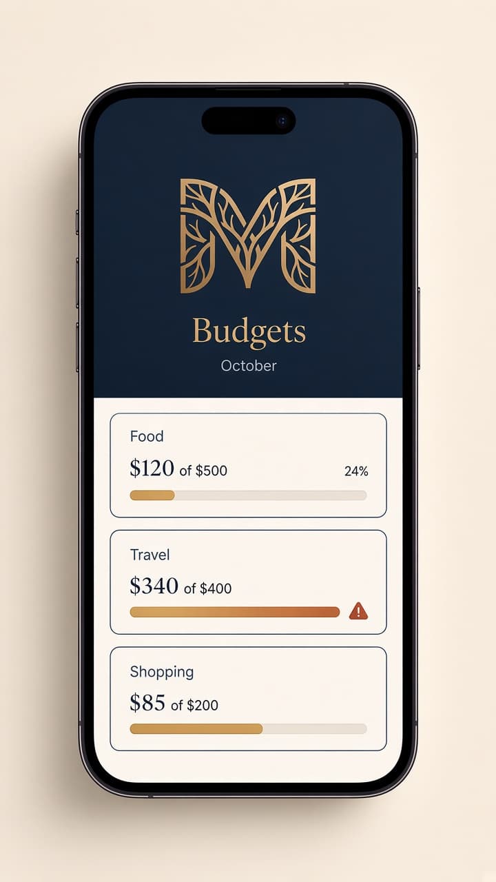 Monvyn budgets screen